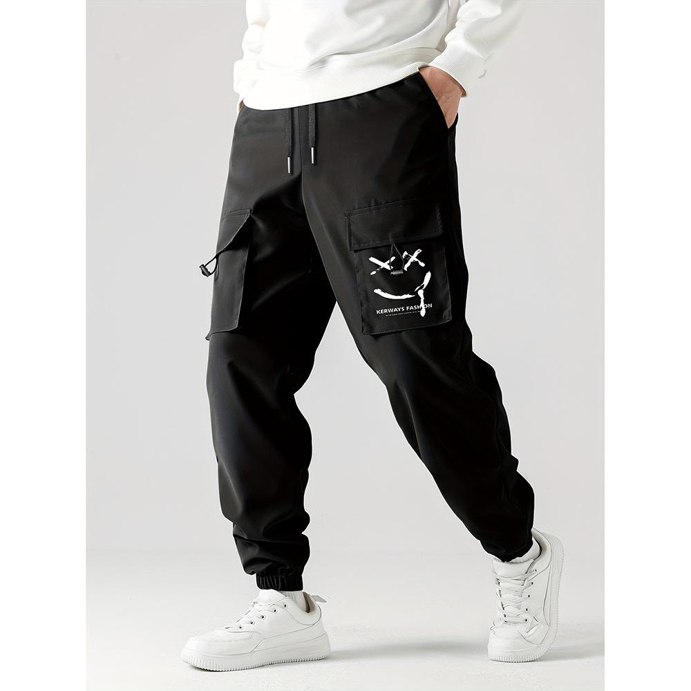 Summertime New Pants High Waist Wide Leg Relaxed Sports Trousers M