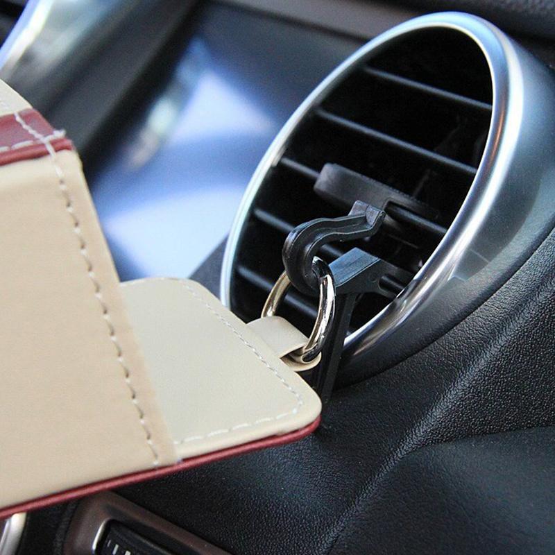 1Pc Car Organizer Storage Bag Air Outlet Mount Multi-color PU Leather Glasses Box Phone Bracket Stand Auto Accessoires Interior