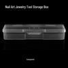 Pink Transparent Nail Art Tool & Accessory Storage Box