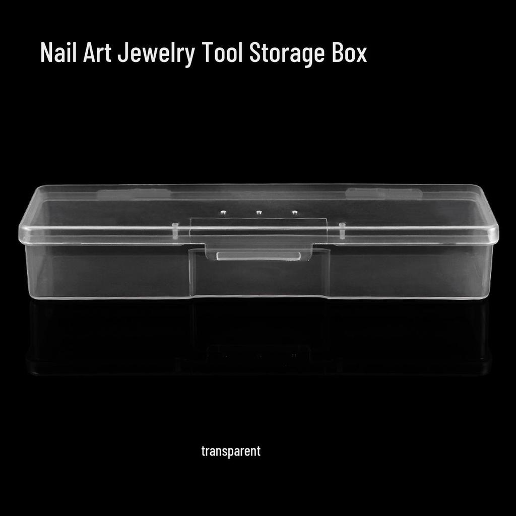 Pink Transparent Nail Art Tool & Accessory Storage Box