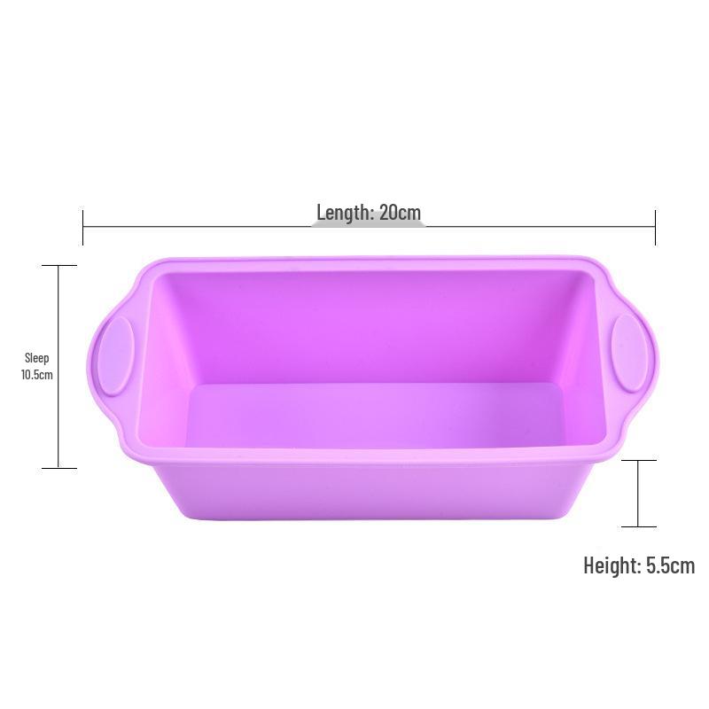 Heat-Resistant Silicone Baking Molds: Round & Rectangular for DIY Cake, Bread, and Toast