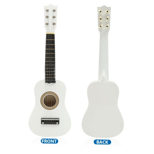 iplusmile 21-inch Small Acoustic Guitar for Beginners 6-String Wooden Guitar White