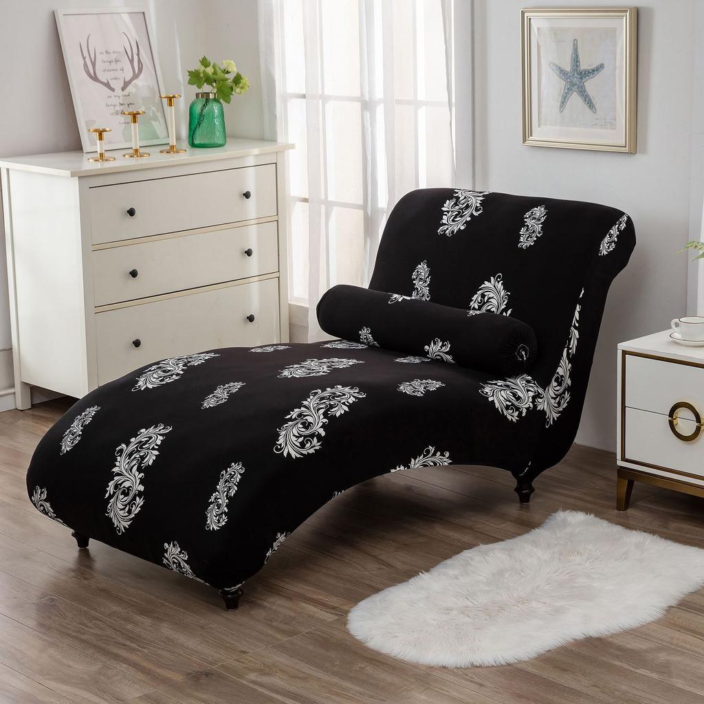 Stretch Armless Chair Protective Cover Elastic Velvet Chaise Longue Cover Sofa Bed Armcair Slipcovers Home Living Room Decor