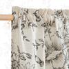 Cotton Linen Rod Pocket Floral Filtering Window Curtain for Living Room Bedroom Drapes Shower Curtain Luxury Country Farmhouse