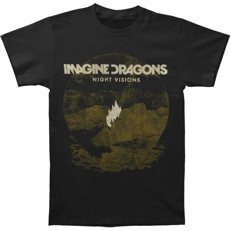 Retro Imagine Dragons Band An Independent Rock Band From The US Americanstyle Retro Mens Loose Tshirt