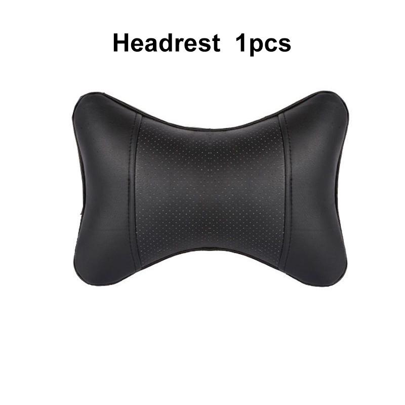 

Подушка для шеи в автомобиль, двухсторонняя искусственная кожа, 1 шт. в упаковке, подголовник для облегчения головной боли, наполненный волокном, универсальная подушка для поддержки головы в автомобиль