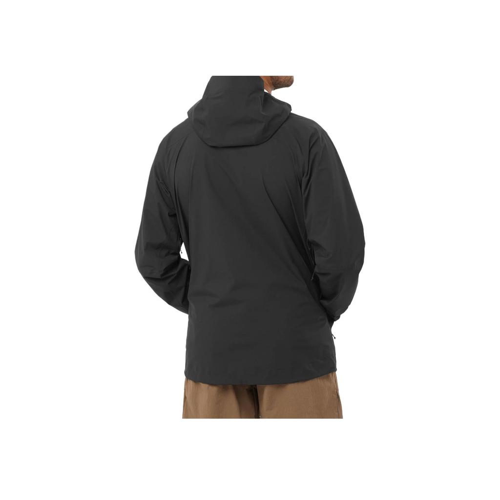 SALOMON Outerpath Pro 2.5L Hooded Comfortable Casual Solid Softshell Jacket Men Jackets Deep-Black C22060