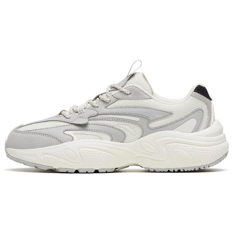 New Anta C37 Series Anti Slip Wear Resistant Low Top Sports Casual Shoes Women's White Gray Black 922318890-1