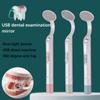 1Pcs Dental Led Light Mouth Mirror Portable Reusable Dentist Oral Checking Anti Fog Bright Tooth Care Hygiene Clean Instrument