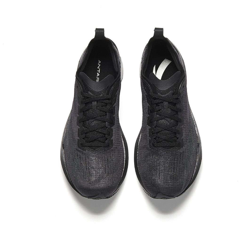 Anta Velocidade Confortável Moda Absorção de Choque Resistente ao Desgaste Cano Baixo Casual Tênis de Corrida Masculino Tênis Básico-Preto 912615570-7