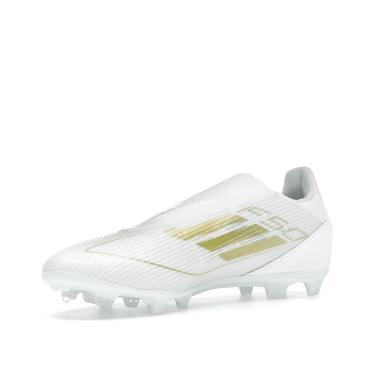 Adidas Adizero F50 League Laceless FG MG Day Spark Pack Unisex Sneakers White Cloud-White Gold-Metallic IE0608