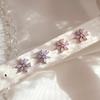 Yapichi Earrings Flower Cubic Purple Pink Clean Women's Silver