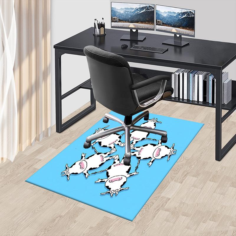 1PC cow pattern Extra Large Non Slip Floor carpet, Office, family, bedroom Large Area Rug Indoor Rugs, Vibrant Colors