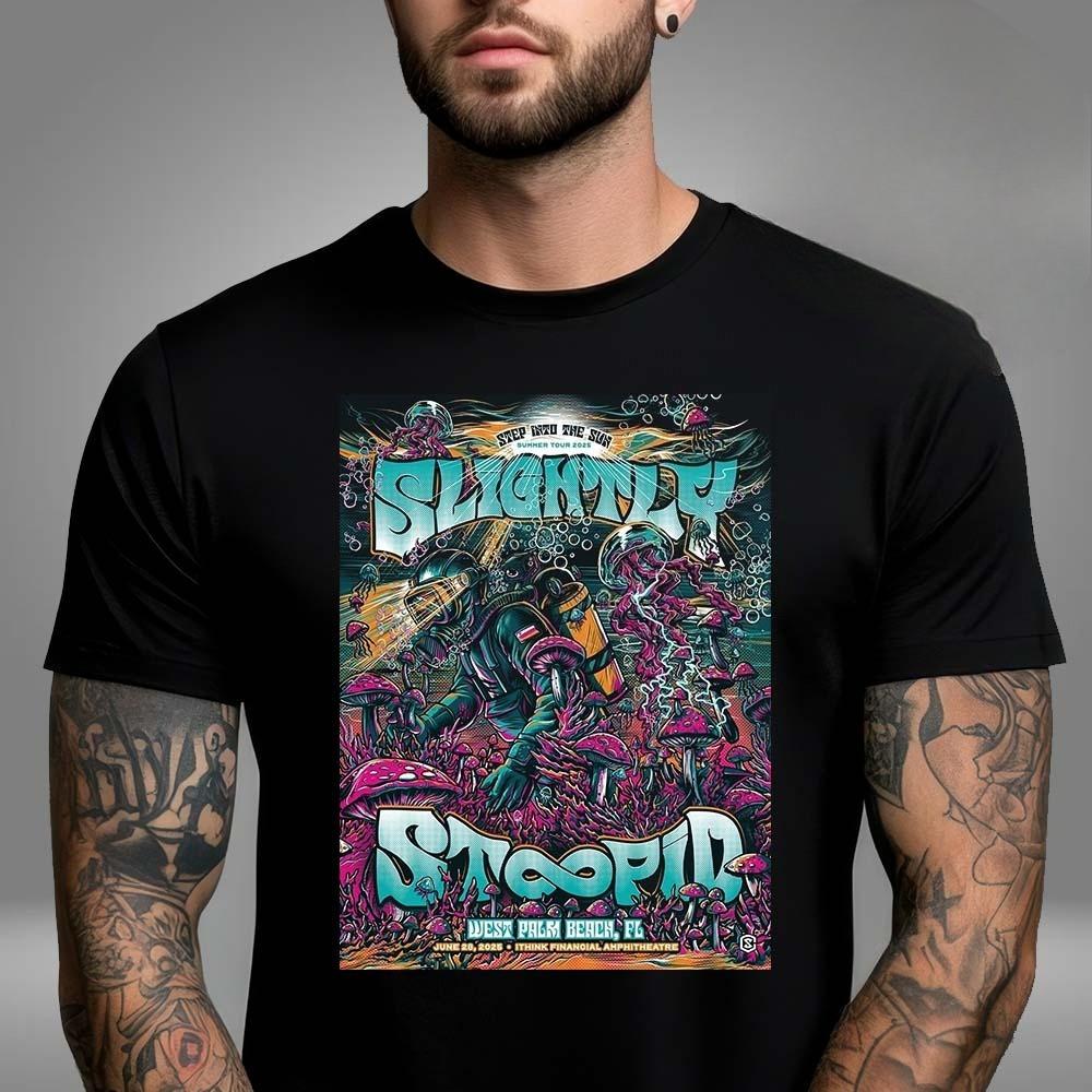 Slightly Stoopid im Ithink Financial Amphitheatre in West Palm Beach FL am 28. Juni 2025 Unisex-T-Shirt