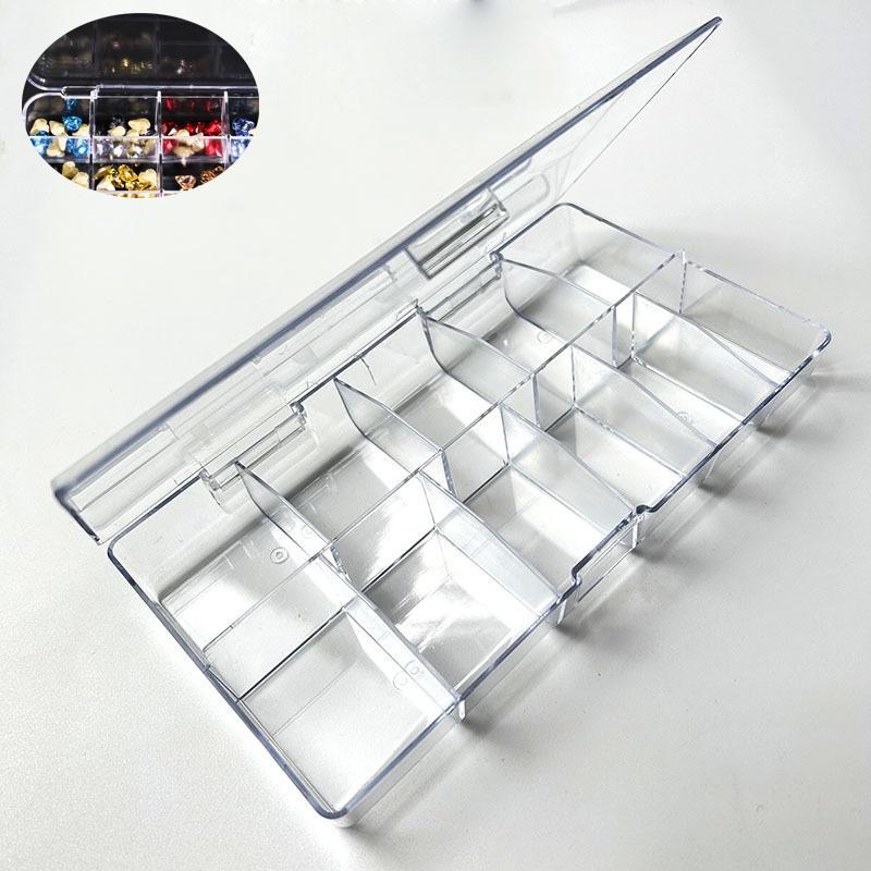 Compact And Transparent Nail Box For Nail Storage And Display