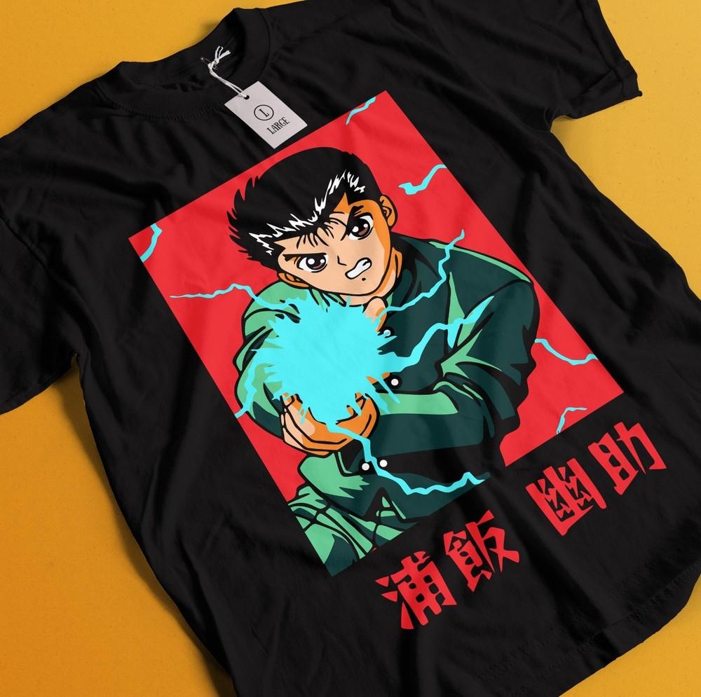 

Yu Yu Hakusho T-Shirt Yusuke Urameshi Tshirt Kurama Kuwabara Hiel Anime Shirt S