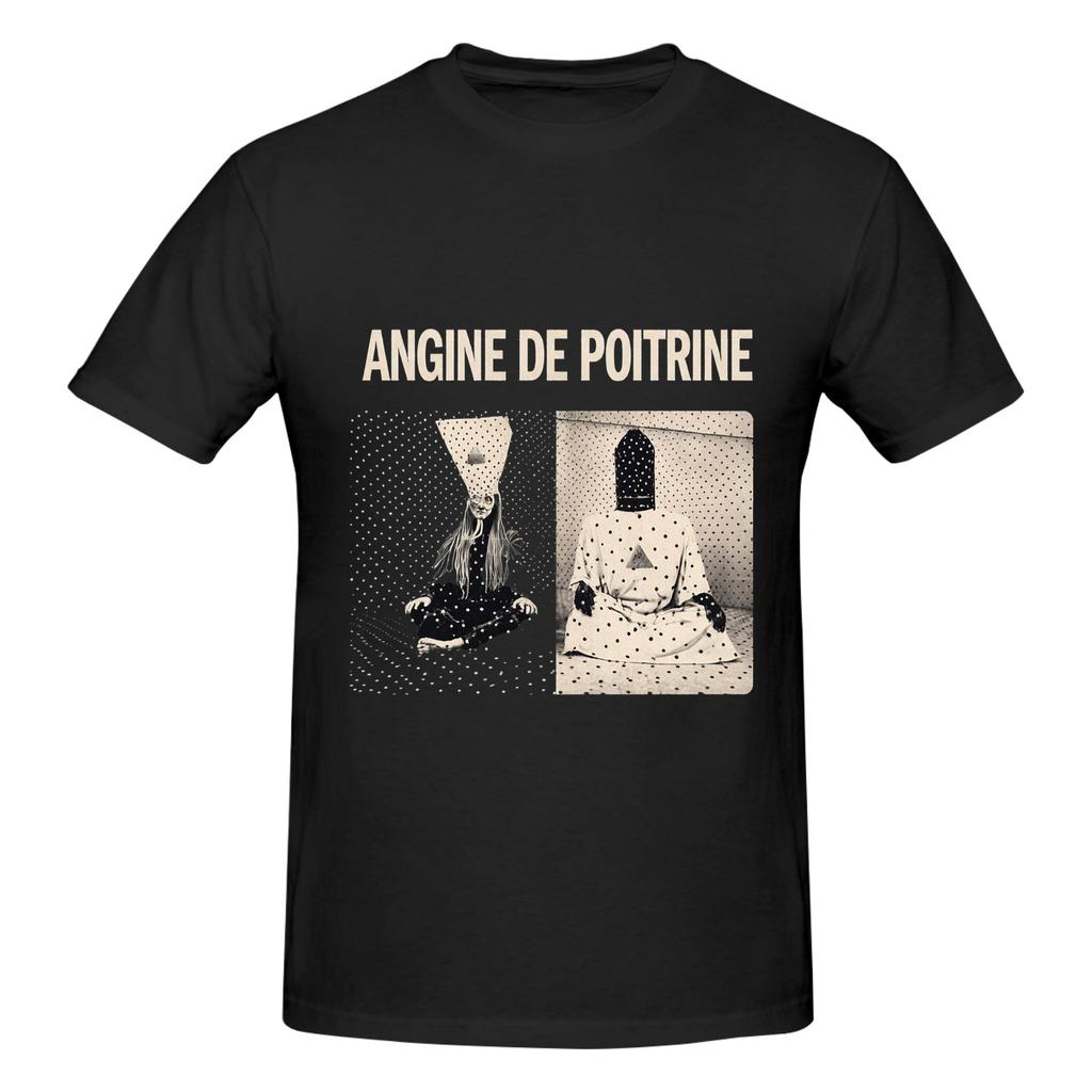 1 Piece More Funny 100 Cotton Tshirt Aangine De Poitrine Rock Tees Tops For Unisex