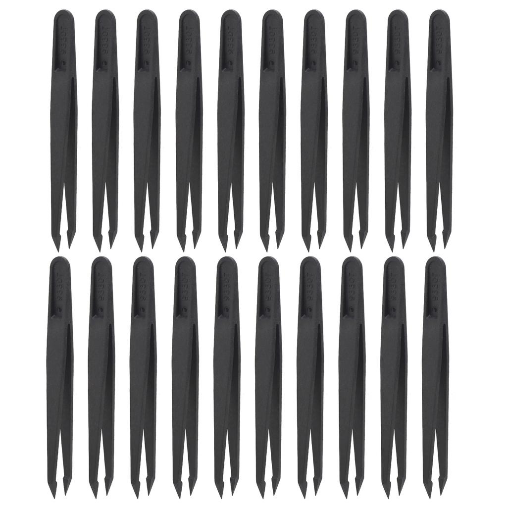 20Pcs Tweezers AntiStatic Carbon Fiber for Phone Watch Electronic Repairing Tools 93307