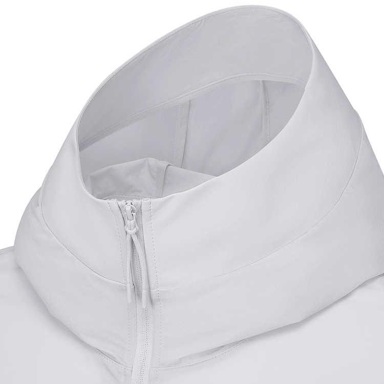 Skechers Ss25 Fashion Versatile Hooded Long Sleeve UV Protection Sun Shirt Men Tops Oyster-Gray P225M009-02BX