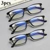1/3pcs Reading Glasses Convenient Eye Protection Glasses for Casual Business Use  Anti Blue Light Clear Glasses