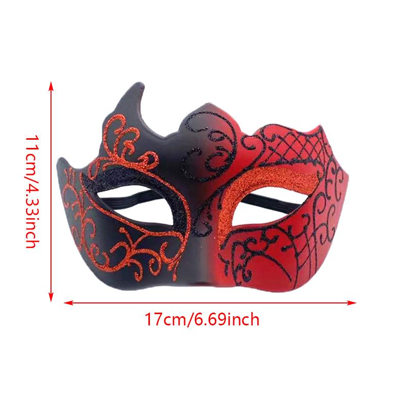 Retro Painted Half Face Masquerade Mask For Women And Men Venice Mask Halloween Costume Accessories Cosplay Party Props