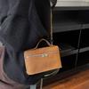 Luxury Suede Versatile Shoulder Bag  Purse Fall Winter Retro Matte Crossbody Handle Bag for Women Texture Simple Satchels Bag