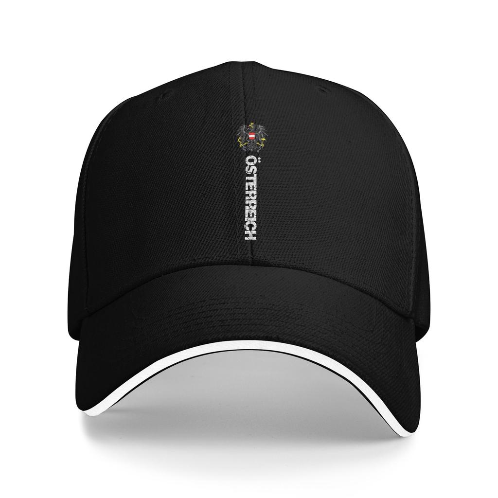 Austria Osterreich Flag Eagle Sandwich Cap Unisex HipHop Baseball Cap Coat of Arms Adjustable Golf All seasons Hats Adult