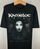 Camiseta Negra de Algodón Unisex Talla Única para la Banda Kamelot AG758