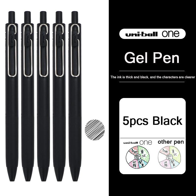 Uni Ball One Gel Pen UMN-S 0.5mm Thick Colorful Ink Handwriting Marking Pens, Japanese Stationery Awards Canetinhas Para Colorir