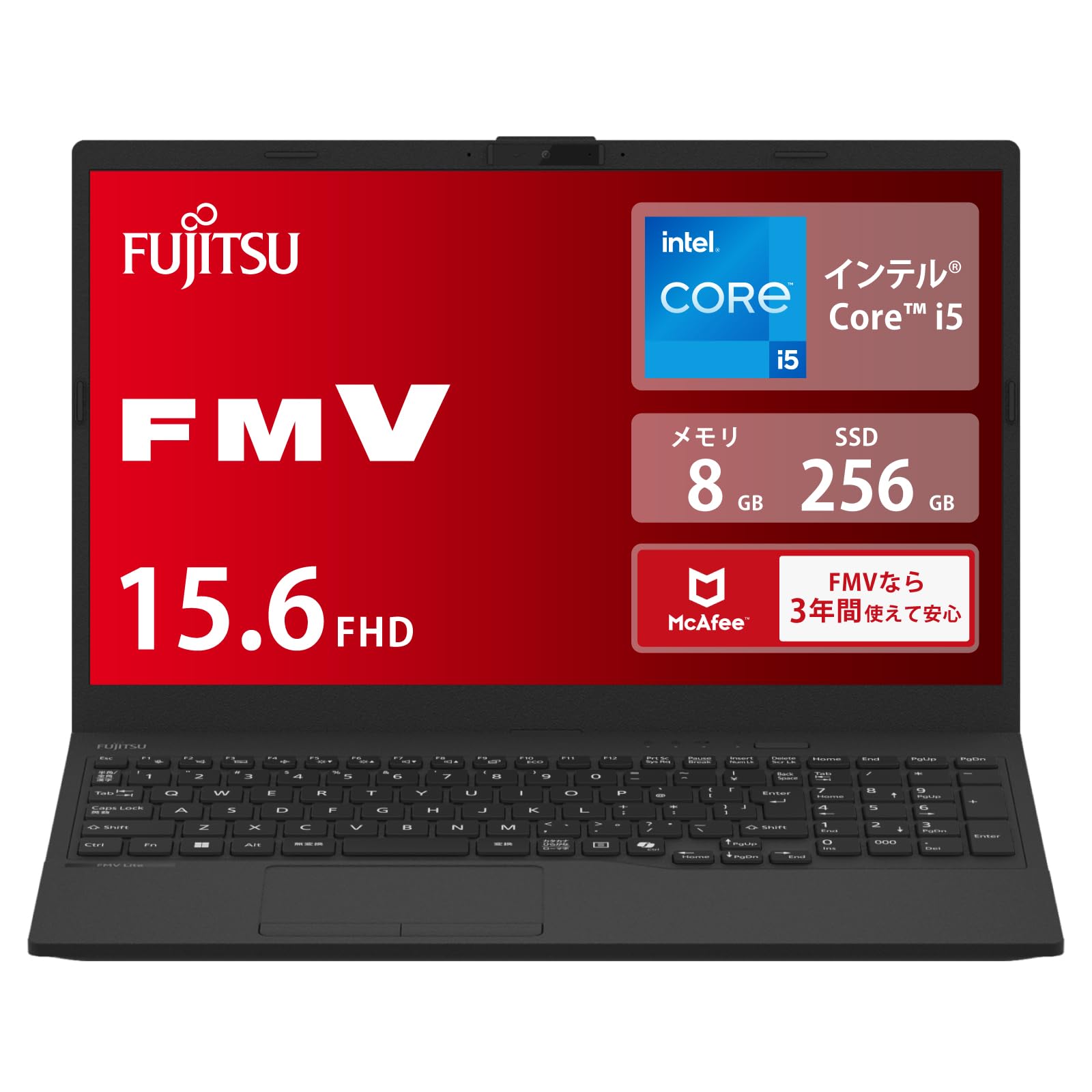 

Ноутбук Fujitsu FMV серії AH WA1/J2 (Win 11/15,6-дюймовий/Core i5/8 ГБ ОЗП/256 ГБ SSD/Без Office) FMVWJ2A151_AZ чорний