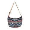 Large Capacity Ethnic Style Bag for Women New Knitted Fashion Crossbody Bag for Women Ins Handmade Single Shoulder Dumpling Bag