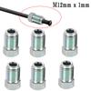 Kits Metric Nuts Cylinder Fittings M12mm X1mm Silver Unions Master 3/16" Pipe Brake Cable Connector Brand New Car Accessories