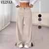 Damenmode, lässig, einfarbig, bedruckt, hohe Taille, Hosen, Hosen und Caprihosen
