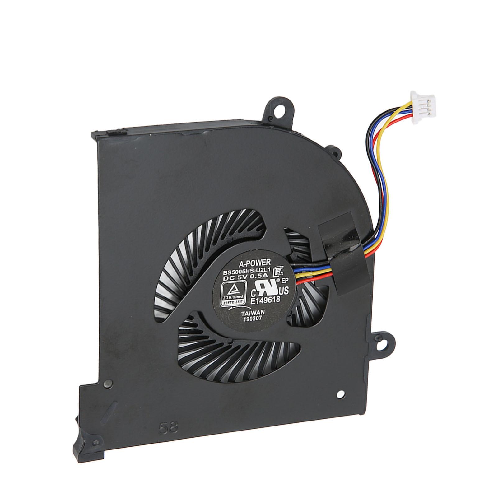 

CPU GPU Cooling Fan 4 Pin Good Heat Dissipation Laptop Cooling Fan for MSI Gs65 MS 16Q2 for 16q2 Cpu Cw for 16q2 Gpu Cw Type 1