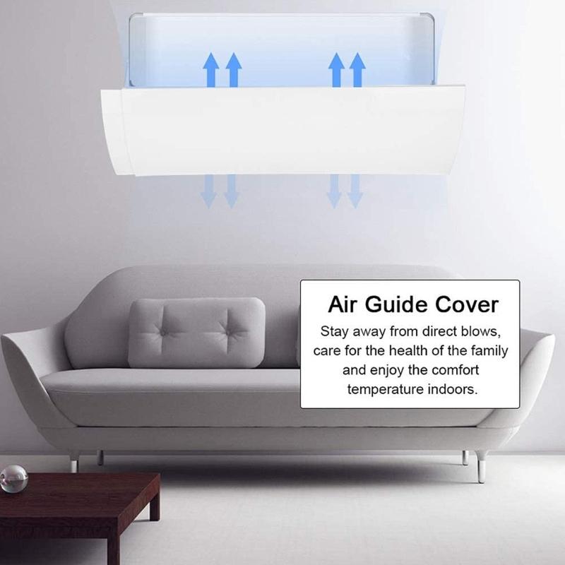 Retractable Air Conditioning Deflector Air Diverter Cover Anti Wind Baffles