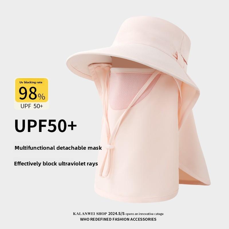Sun Protection Mask With Breathable Ice Silk Fabric For Outdoor Activities