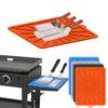 Silicone Spatulas Mats 14.1x11.2inch Utensils Rest Pad Heat Resistants Grill Side Shelf Mats Food Grade Grill Kitchen