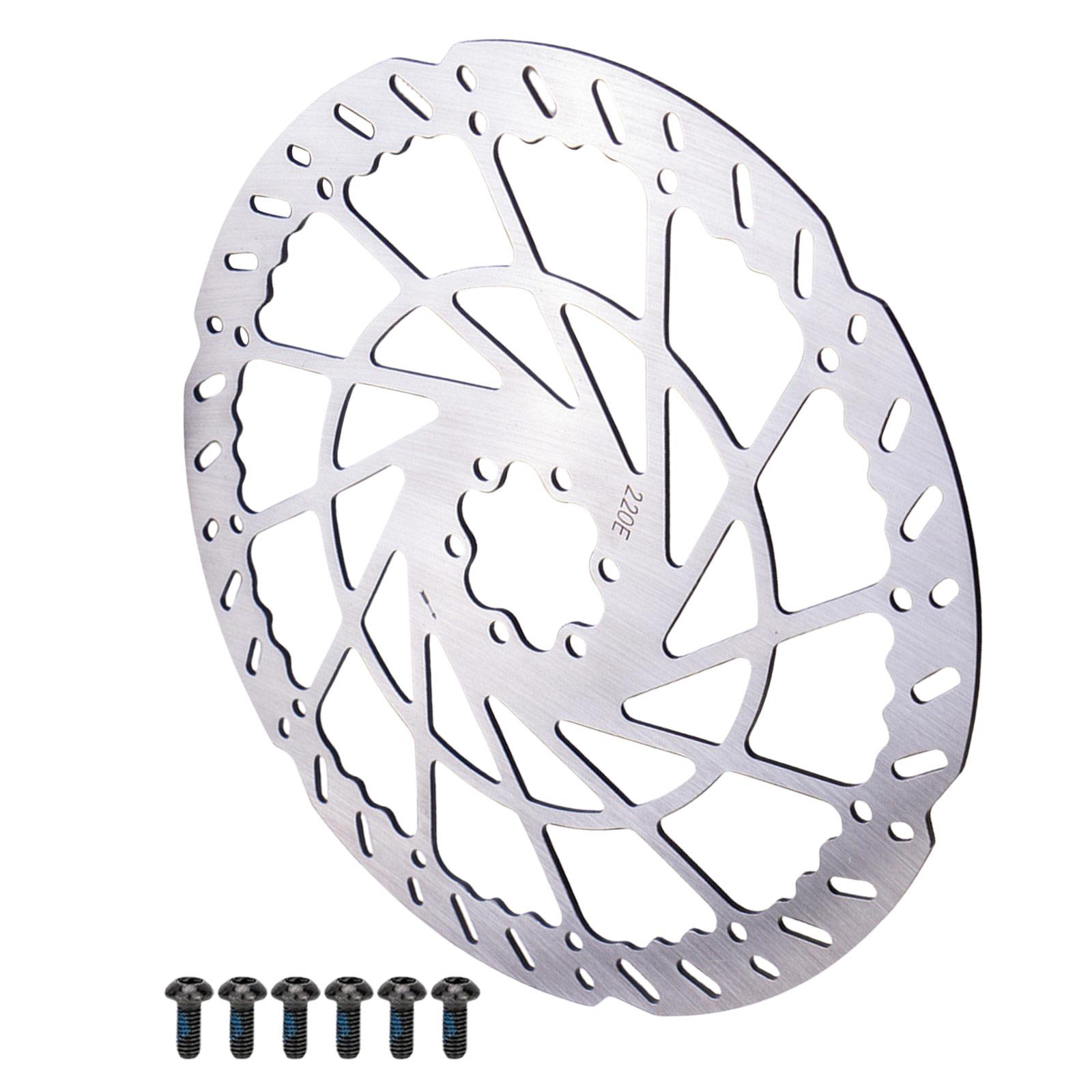 

Ротор дискового тормоза для велосипеда из нержавеющей стали с винтами 140/160/180/203/220 мм, адаптер ротора для велосипедных тормозов, простая установка 220