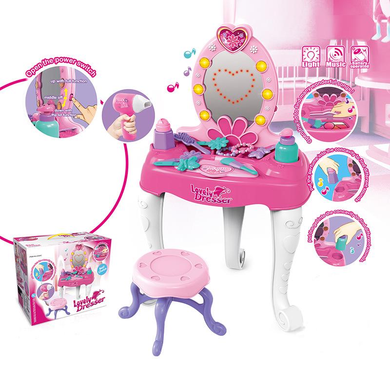 Princess Makeup Vanity: Colorful Children's Dressing Table Toy for Girls Aged 6-8 - Perfect Birthday Gift