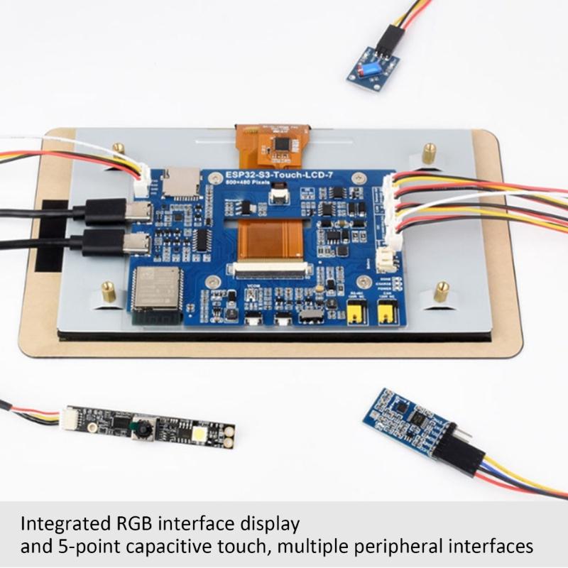 ESP32 7inch 800x480 LCD Display Touch Screens Development Board Bluetooth-compatible 8MB Flashed Capacitive Screens