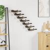Wall Mounted Wine Rack for 7 Bottles White Metal