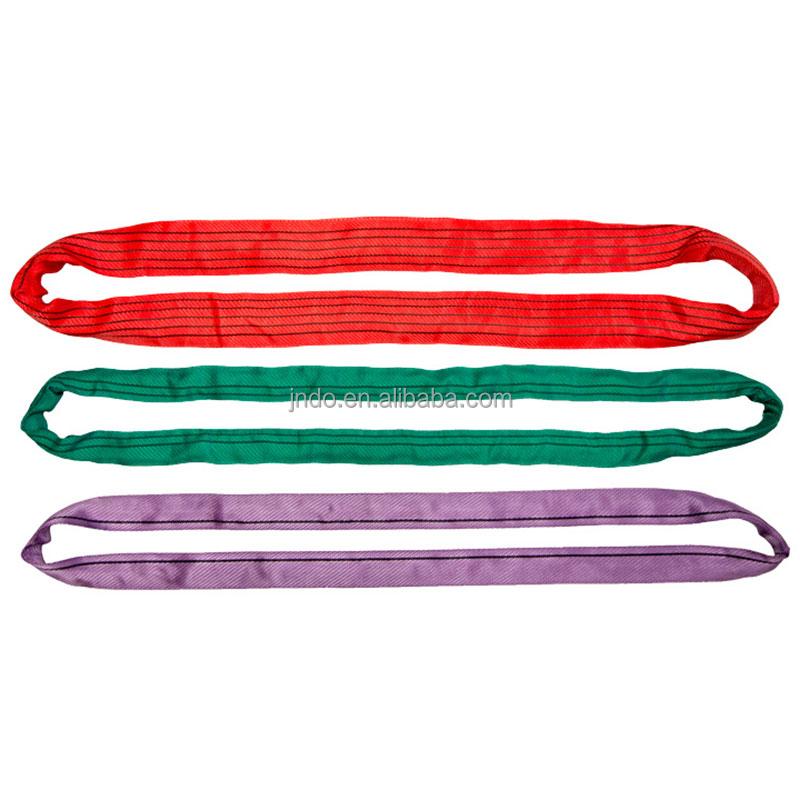 Premium High Strength 1Ton Crane Polyester Material Flat Lifting Webbing Sling for Logistics Hoisting Factory Cargo Lifting