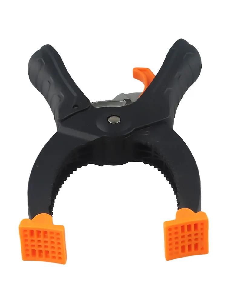 6/8 Inch Ratcheting Hand Clamps Spring Clamps Jaw Opening Clamping Force DIY Plastic Nylon Clamp For Gluing Securing