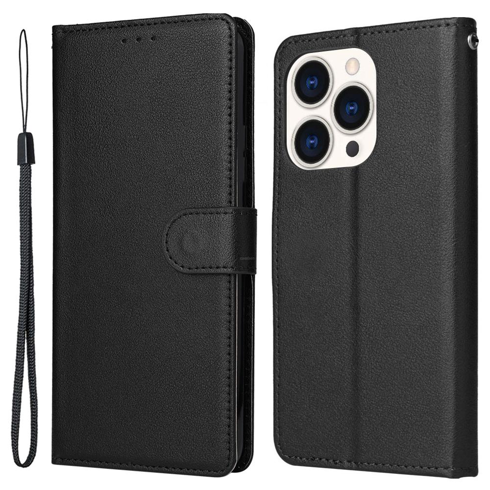 For iPhone 15 Pro Cases PU Leather Phone Cover Cell Phone Case Wallet with Stand Function