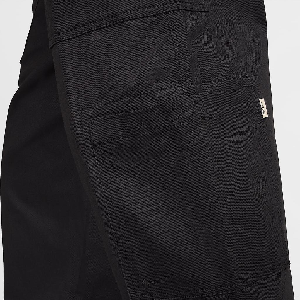 Nike Solid Loose Versatile Comfortable Cargo Pants Men bottoms Charcoal HJ0644-060