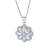 European and American Flower Pendant S925 Silver Necklace Women's High Sense Versatile Xiao Family Sterling Silver Collarbone Chain