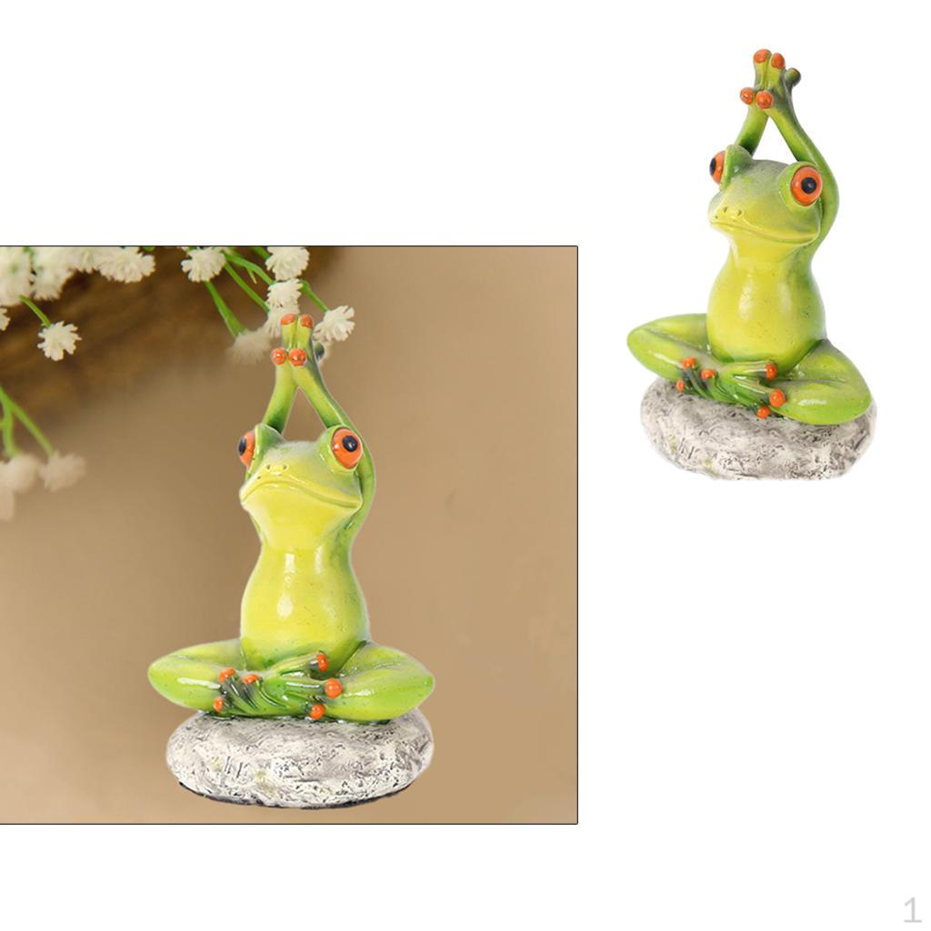 Creative resin Frog Figurines, Sitting Statue Sculpture Statue, Collectible Figurines