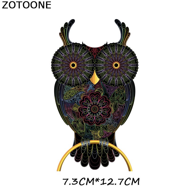 

Нашивка с изображением совы, тигра, железная нашивка с изображением бычьей головы, аппликация на одежду, футболка «сделай сам», термопресс, аппликации, наклейки E