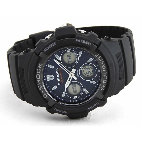 Casio G-Shock Men's Quartz Watch AWG-M100SB-2A Navy