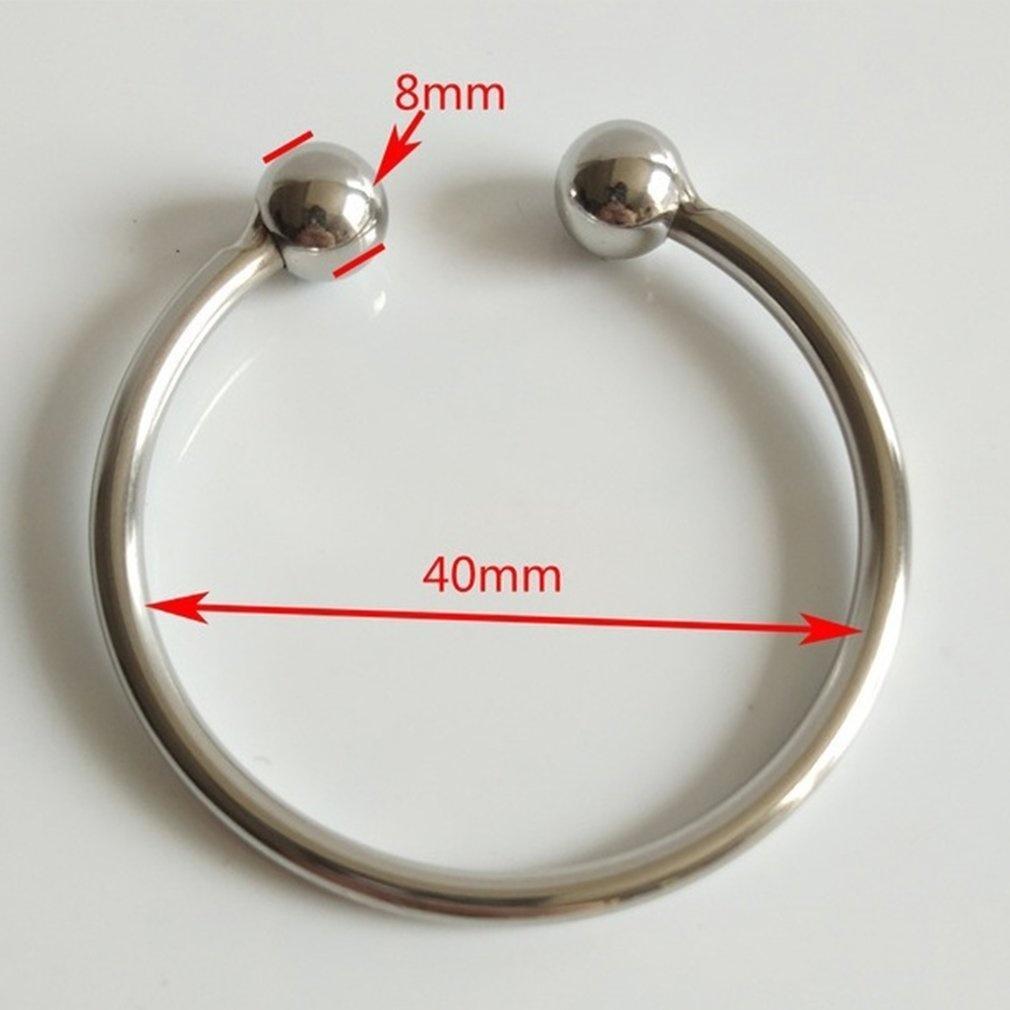 Dual Ball Stainless Steel Ring for Men